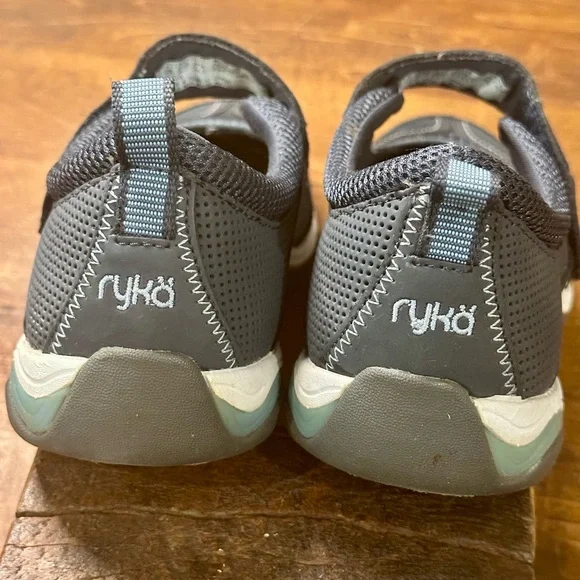 Ryka Charcoal Blue Echo Mary Jane Slip On Walking Sneakers with Strap Shoes - Picture 4 of 10